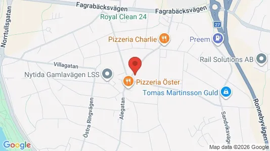 Apartments for rent i Växjö - kort over placeringen