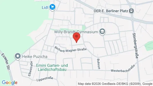 Apartments for rent i Recklinghausen - kort over placeringen