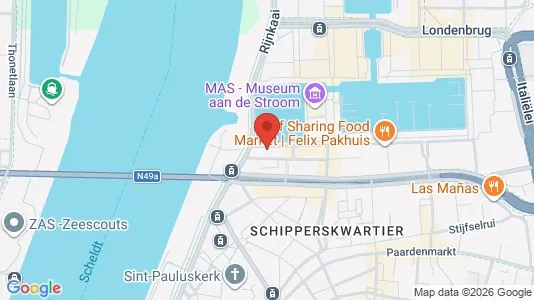 Apartments for rent i Stad Antwerp - kort over placeringen