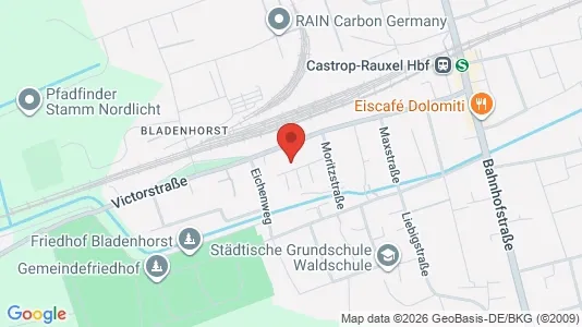 Apartments for rent i Recklinghausen - kort over placeringen