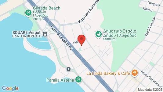 Apartments for rent i Glyfada - kort over placeringen
