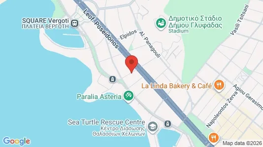 Apartments for rent i Glyfada - kort over placeringen
