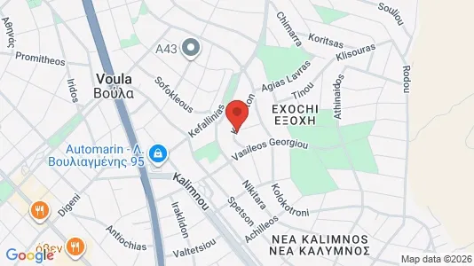 Apartments for rent i Glyfada - kort over placeringen