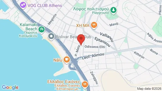Apartments for rent i Alimos - kort over placeringen