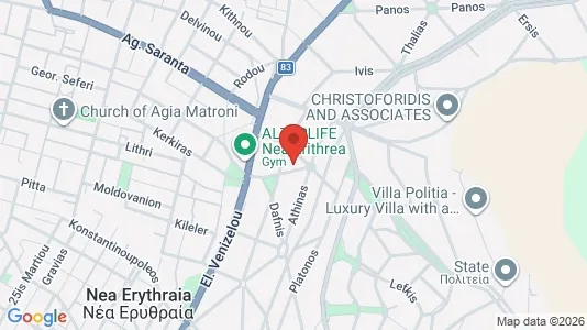 Apartments for rent i Kifisia - kort over placeringen