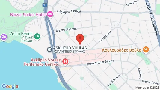 Apartments for rent i Glyfada - kort over placeringen