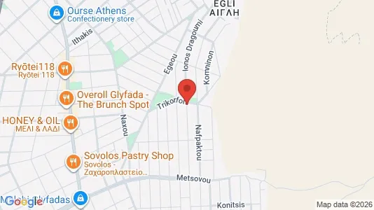 Apartments for rent i Glyfada - kort over placeringen