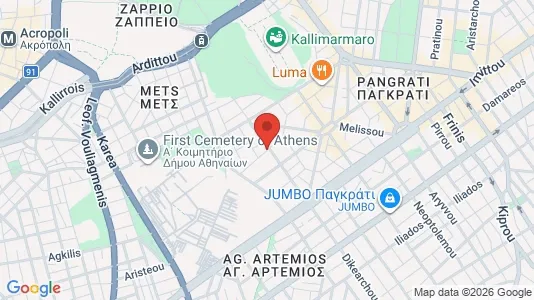 Apartments for rent i Athens Neos Kosmos - kort over placeringen