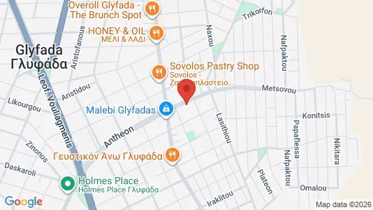 Apartments for rent i Glyfada - kort over placeringen