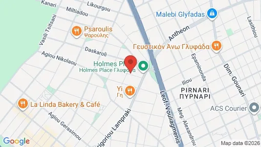 Apartments for rent i Glyfada - kort over placeringen