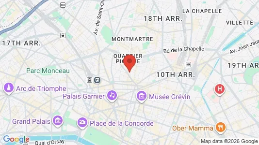 Rooms for rent in Paris 9ème arrondissement - Photo from Google Street View