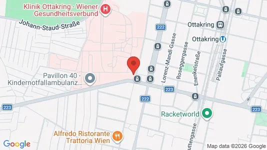 Apartments for rent i Wien Ottakring - kort over placeringen