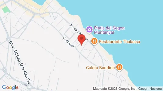 Apartments for rent i Jávea/Xàbia - kort over placeringen