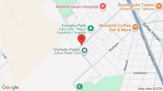Apartments for rent i Glyfada - kort over placeringen