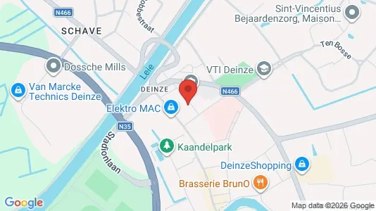 Apartments for rent i Deinze - kort over placeringen
