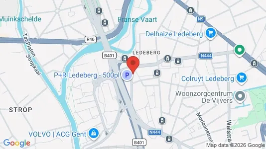 Apartments for rent i Stad Gent - kort over placeringen