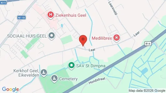 Apartments for rent i Geel - kort over placeringen