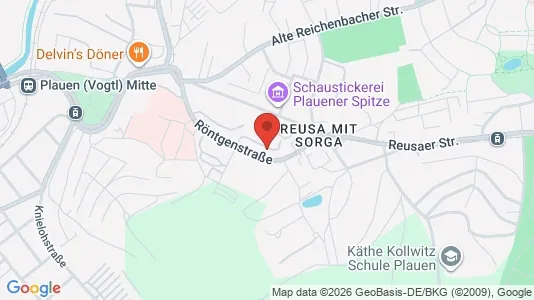 Apartments for rent i Vogtlandkreis - kort over placeringen