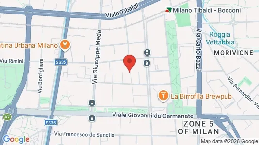 Apartments for rent i Milano Zona 5 - Vigentino, Chiaravalle, Gratosoglio - kort over placeringen