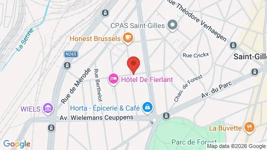 Apartments for rent i Brussels Vorst - kort over placeringen