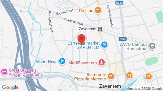 Apartments for rent i Zaventem - kort over placeringen