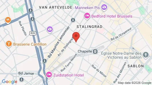 Apartments for rent i Stad Brussel - kort over placeringen