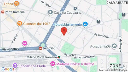 Rooms for rent i Milano Zona 4 - Vittoria, Forlanini - kort over placeringen