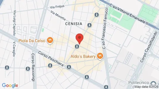 Rooms for rent i Turin - kort over placeringen