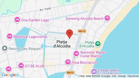 Apartments for rent i Alcúdia - kort over placeringen