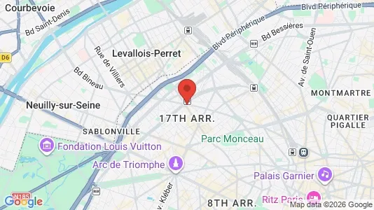 Rooms for rent in Paris 17ème arrondissement - Photo from Google Street View