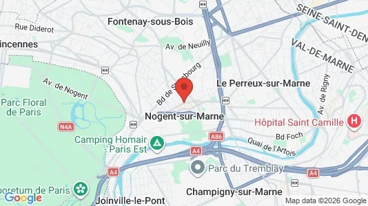 Rooms for rent in Nogent-sur-Marne - Photo from Google Street View