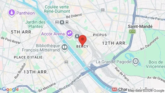 Rooms for rent in Paris 12ème arrondissement - Bercy - Photo from Google Street View