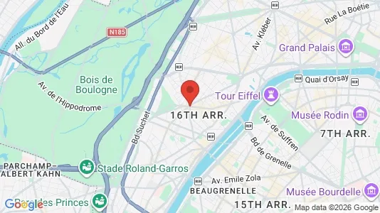 Rooms for rent in Paris 16ème arrondissement (South) - Photo from Google Street View
