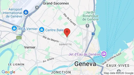 Apartments for rent i Geneva Petit-Saconnex - kort over placeringen