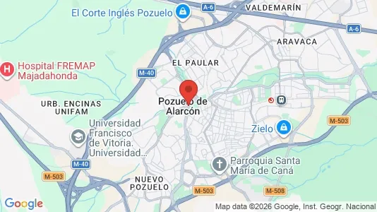 Houses for rent i Pozuelo de Alarcón - kort over placeringen