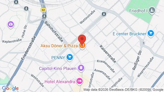 Apartments for rent i Vogtlandkreis - kort over placeringen