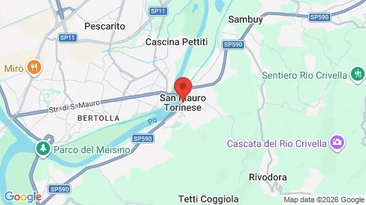 Apartments for rent i San Mauro Torinese - kort over placeringen