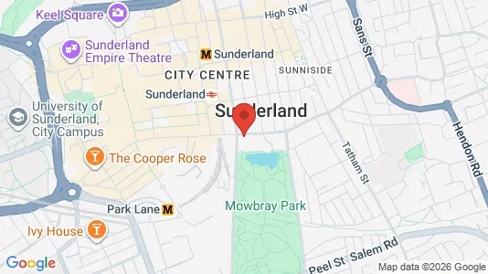 Apartments for rent i Sunderland - Tyne and Wear - kort over placeringen