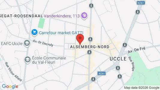 Apartments for rent i Brussels Ukkel - kort over placeringen