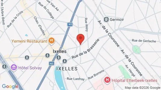Apartments for rent i Brussels Elsene - kort over placeringen