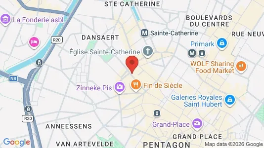 Apartments for rent i Stad Brussel - kort over placeringen
