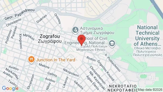 Apartments for rent i Zografou - kort over placeringen
