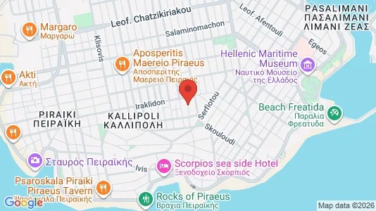 Apartments for rent i Nikaia-Agios Ioannis Rentis - kort over placeringen