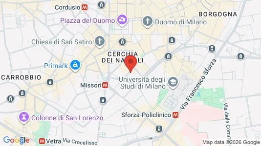 Apartments for rent i Milano Zona 1 - Centro storico - kort over placeringen