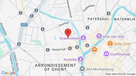 Apartments for rent i Stad Gent - kort over placeringen