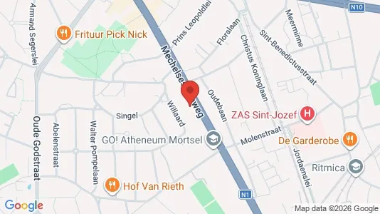 Apartments for rent i Mortsel - kort over placeringen