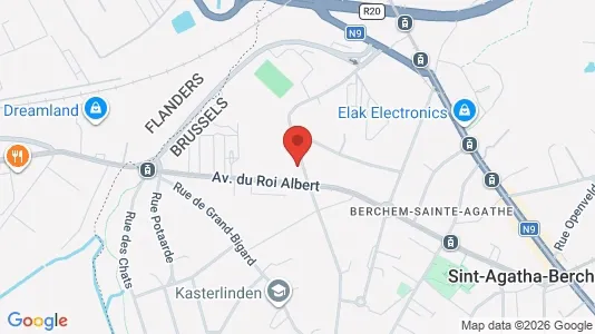 Apartments for rent in Brussels Sint-Agatha-Berchem - Photo from Google Street View