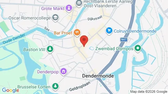 Apartments for rent i Dendermonde - kort over placeringen