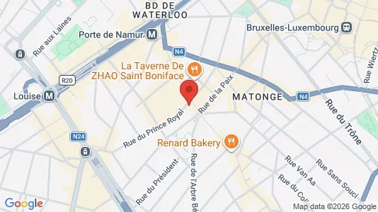 Apartments for rent i Brussels Elsene - kort over placeringen