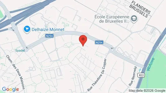 Apartments for rent i Brussels Sint-Lambrechts-Woluwe - kort over placeringen